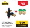 Builders PCV 600kPa +2 Vacuum Breakers