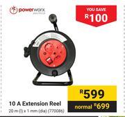 Powerworx 10 A Extension Reel-20m(l) X 1mm(dia)