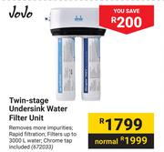 JoJo Twin-Stage Undersink Water Filter Unit