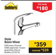 Builders Style Basin Mixer 