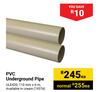 PVC Underground Pipe-Each