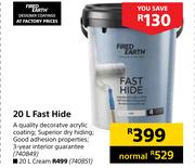 Fired Earth Fast Hide Cream-20L