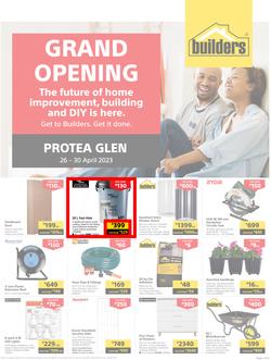 Builders : Grand Opening Protea Glen (26 April - 30 April 2023), page 1