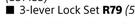 Builders 3 Lever Lock Set