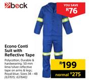 Beck Econo Conti Suit With Reflective Tape