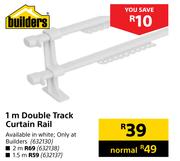 Builders 2m Double Track Curtain Rail