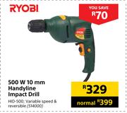 Ryobi 500W 10mm Handyline Impact Drill
