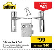 Builders 3 Lever Lock Set