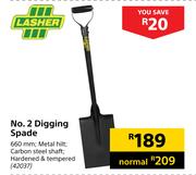 Lasher No 2 Digging Spade