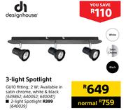 Designhouse 3 Light Spotlight