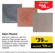 Eden Pavers 440mm x 440mm x 40mm-Per Sqm