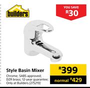 Builders Style Basin Mixer