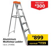 Aluminium Multistep Ladder 1.8m
