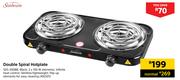 2Sunbeam Double Spiral Hotplate SDS-200BB