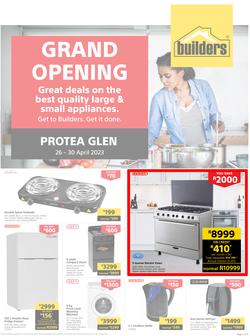 Builders : Grand Opening Protea Glen Appliances (26 April - 30 April 2023), page 1