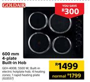 Goldair 600mm 4-Plate Built-In Hob GEH-400B