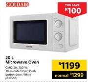 Goldair 20Ltr Microwave Oven GMO-20