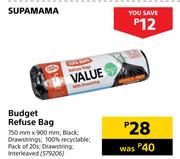 Supamama Budget Refuse Bag 750mm x 900mm