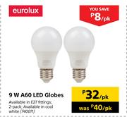 Eurolux A60 9W LED Globes-Per Pack