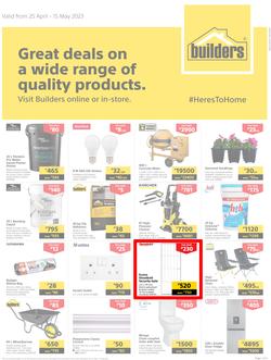 Builders Botswana : Great Deals On A Wide Range Of Quality Products (25 April - 15 May 2023), page 1