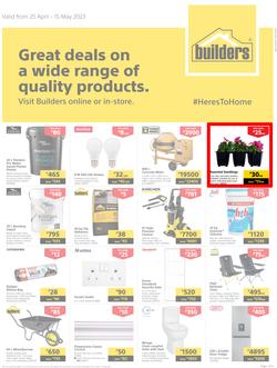 Builders Botswana : Great Deals On A Wide Range Of Quality Products (25 April - 15 May 2023), page 1