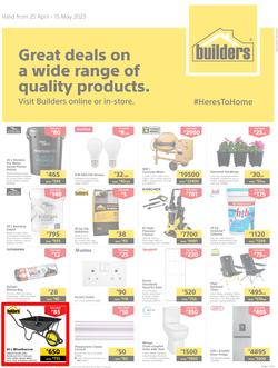 Builders Botswana : Great Deals On A Wide Range Of Quality Products (25 April - 15 May 2023), page 1