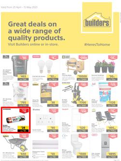Builders Botswana : Great Deals On A Wide Range Of Quality Products (25 April - 15 May 2023), page 1