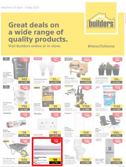 Builders Botswana : Great Deals On A Wide Range Of Quality Products (25 April - 15 May 2023), page 1