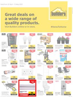 Builders Botswana : Great Deals On A Wide Range Of Quality Products (25 April - 15 May 2023), page 1
