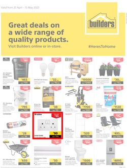 Builders Botswana : Great Deals On A Wide Range Of Quality Products (25 April - 15 May 2023), page 1