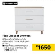 Home & Kitchen Pico Pedestal 600mm (h) x 515mm (w) x 450mm (d)