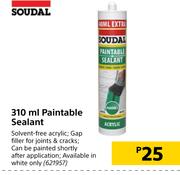 Soudal Paintable Sealant-310ml