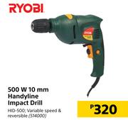 Ryobi 500W 10mm Handyline Impact Drill HID-500