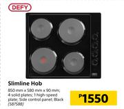 Defy Slimline Hob 850 mm x 580 mm x 90 mm