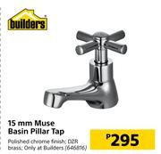 Builders 15 mm Muse Basin Pillar Tap