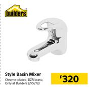 Builders Style Basin Mixer