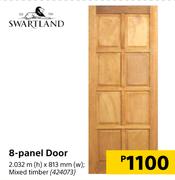 Swartland 8 Panel Door 2.032m (h) x 813mm (w)