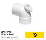 87.5° PVC Waste Bend 50mm WBE51