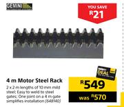 Gemini 4m Motor Steel Rack