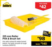 Builders 225mm Roller PVA & Brush Set