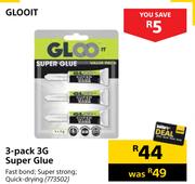 Gloo It 3 Pack 3G Super Glue