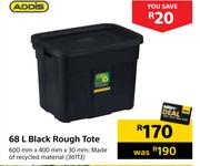 Addis 68L Black Rough Tote