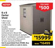 Keter 6 x 6 Factor Shed
