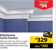 Polystyrene Curve Cornice
