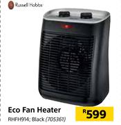 Russell Hobbs Eco Fan Heater Black RHFH914