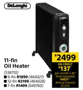 Delonghi 11 Fin Oil Heater