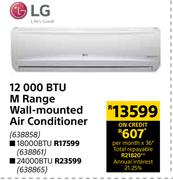 LG 12000 BTU M Range Wall Mounted Air Conditioner