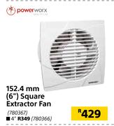 Power Worx 152.4mm (6") Square Extractor Fan