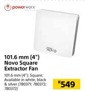 Power Wrx 101.6mm (4") Novo Square Extractor Fan