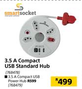 Smart Socket 3.5A Compact USB Standard Hub